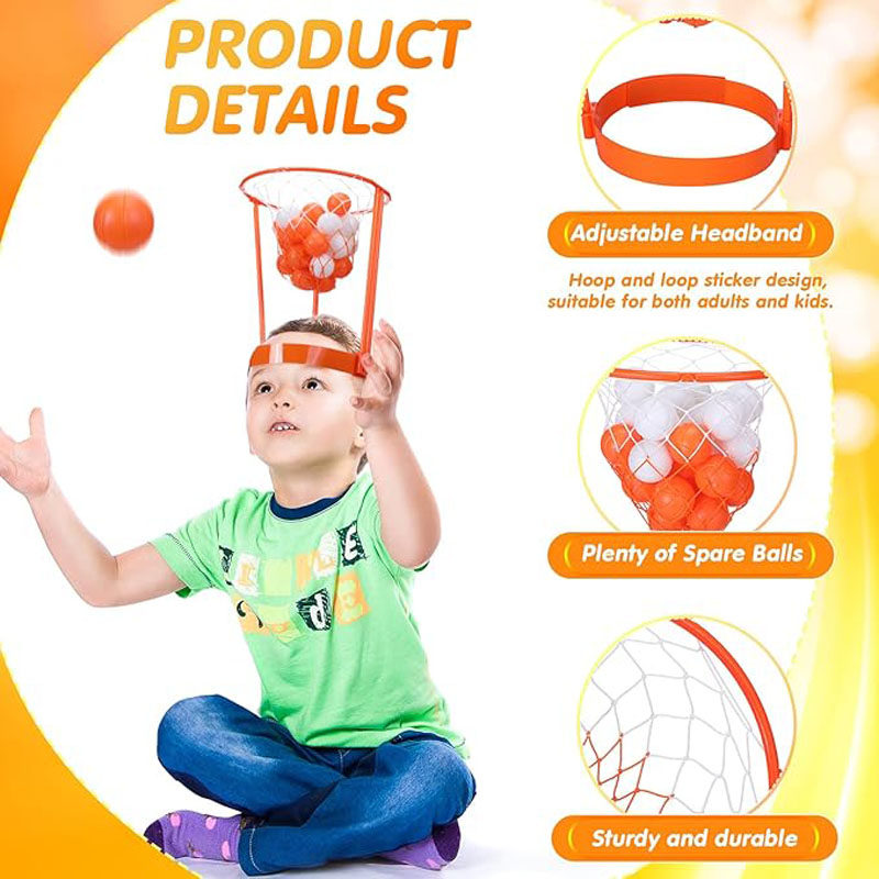 2Pcs head hoop basketball game set with 20 balls - Product image 3