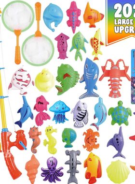 Magnetic Fishing Pool Toys Game for Kids Bathtub磁性钓鱼玩具