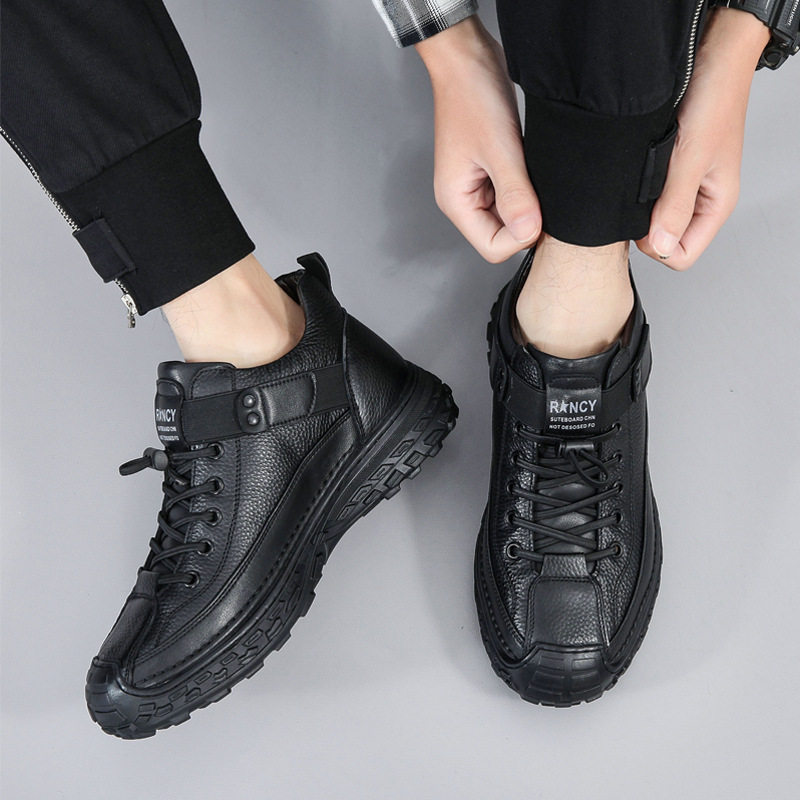 FOREIGN TRADE ORIGINAL SINGLE TAIL GOODS BROKEN CODE CLEARANCE 2023 WINTER NEW CASUAL VELVET SHOES VERSATILE FASHION SNEAKERS MEN