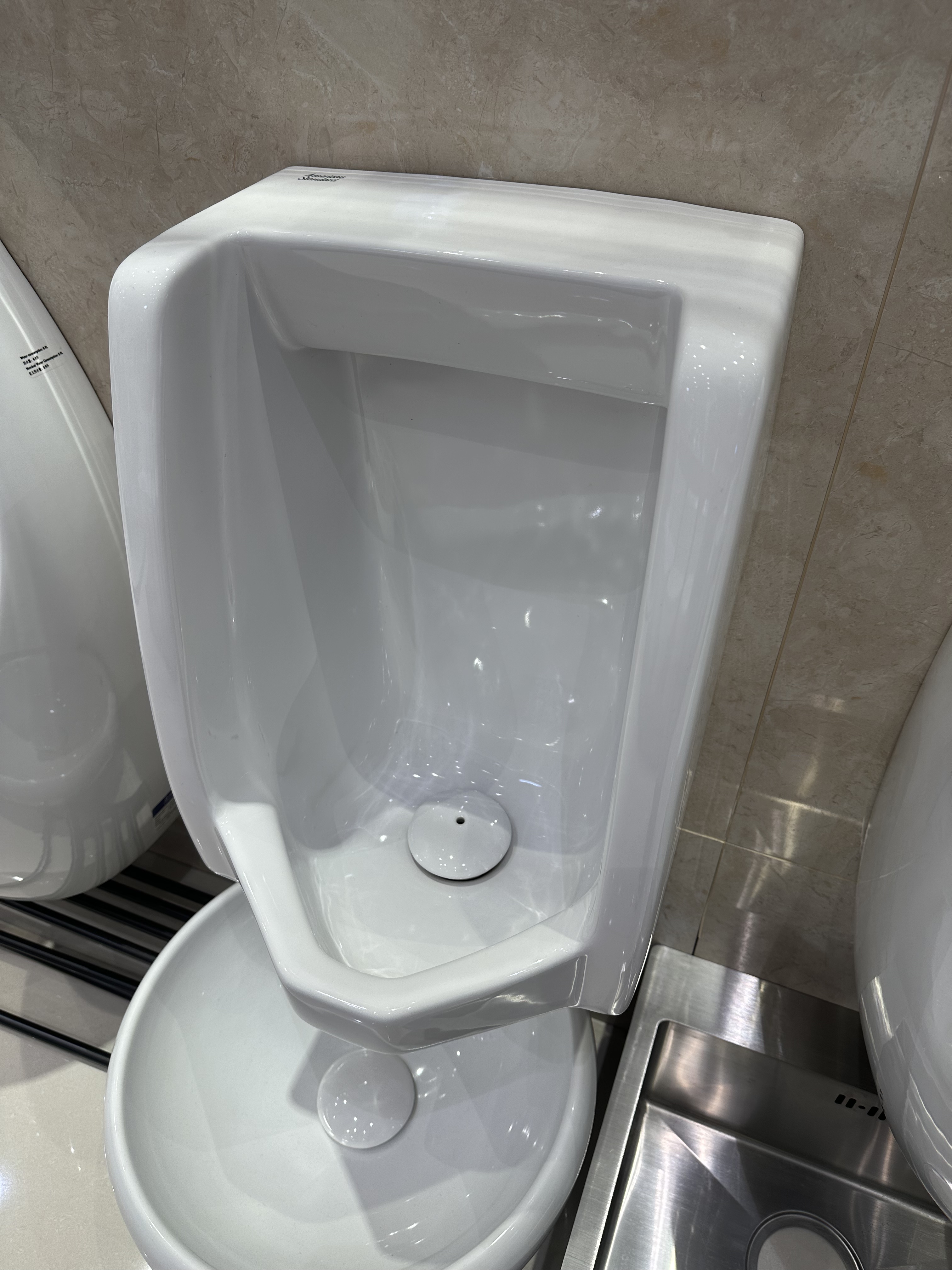 American Standard美标卫浴挂墙式小便器小便池尿斗背进CCAS6401