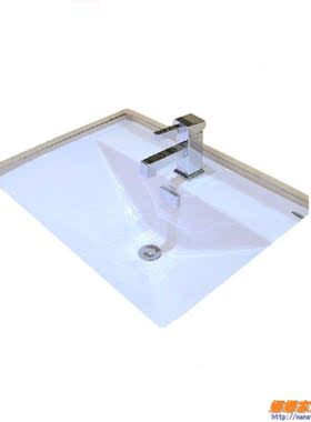 TOTO洗脸盆台下盆双孔四寸LW932CFB陶瓷白色方形洗脸盆