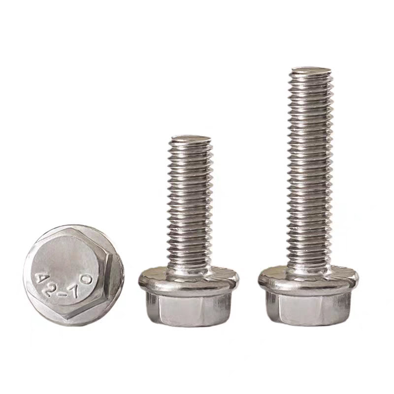 【工厂批发价】304法兰外六角螺