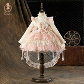 Fish洛丽塔女童公主裙Lolita女孩生日裙子秋冬日常可穿蓬蓬裙