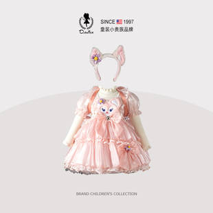 Fish玲娜贝儿女童公主裙洛丽塔衣服生日礼服连衣裙网纱裙子