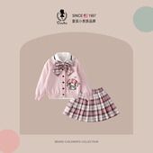 Fish女童套装 春季 2026新款 美乐蒂衣服jk学院风Melody裙子冬装