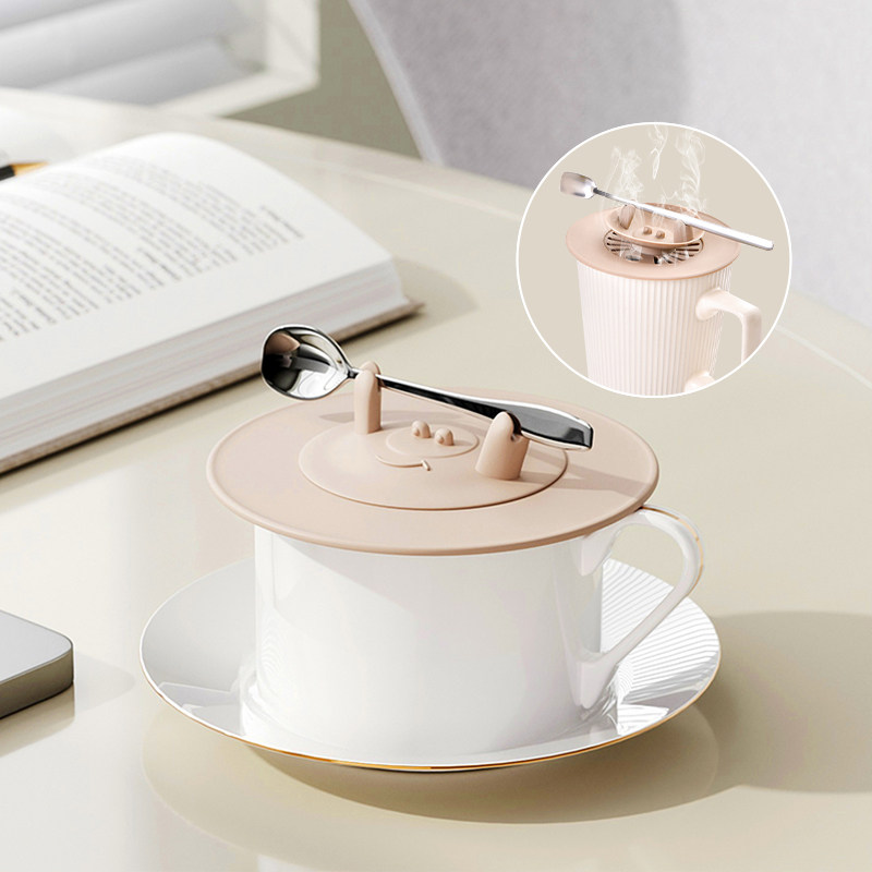 玻璃杯防尘耐高温水杯盖通用配件