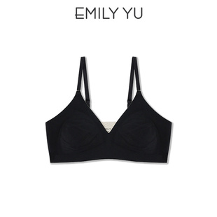 闭店钜惠·3件3折于晓丹EMILYYU闲了欢喜人刻花莫代尔三角杯文胸