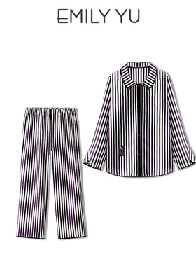 闭店钜惠·3件3折于晓丹EMILYYU闲了印花家居服套装纯棉可外穿