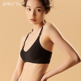 闭店钜惠·3件3折于晓丹EMILYYU刻花零压睡眠内衣正反穿两用胸罩