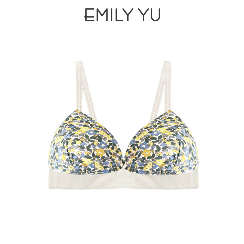 EMILYYU法式无钢圈纯棉文胸