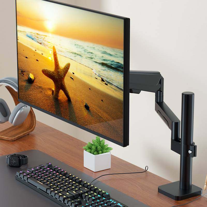 通用于华为24-27英寸电脑显示器增高悬空支架臂宿舍倒挂悬浮托架