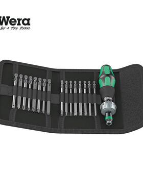 德国wera维拉KK60RA KK62可换头十字一字梅花棘轮螺丝刀17件套装