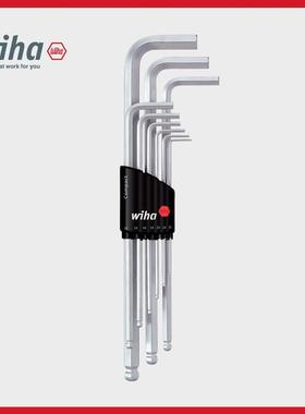 wiha威汉球头紧凑型L扳手01418内六角套装多功能短柄便携六方板子