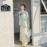 现货夏装新款套装2C005-2504上衣P85-K129半身裙P75-K119，女装套装/套裙，2C005