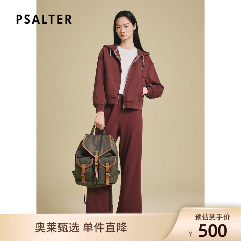 PSALTER诗篇时尚休闲运动风短款外套女百搭连帽上衣2025春款图片