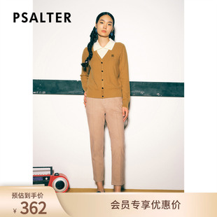 PSALTER诗篇冬polo领假两件羊毛针织衫