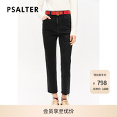 冬款 牛仔裤 显瘦复古直筒烟管裤 PSALTER诗篇抓绒磨毛修身