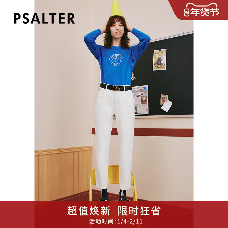 诗篇专选冬圆领减龄字母珠片绣花羊毛针织衫