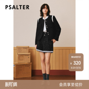 诗篇专选冬复古学院风花纱条纹短裤 休闲裤