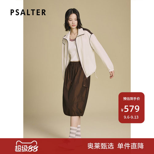 PSALTER诗篇色织记忆面料下摆抽绳宽松短外套2025秋季新款