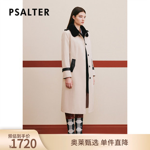 派克服皮草 诗篇专选2023冬羊皮水貂毛翻领兔毛长款