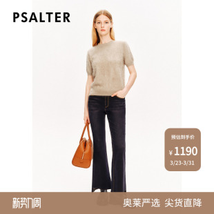 毛衣毛针织衫 PSALTER诗篇简约圆领短袖 冬款 100%山羊绒