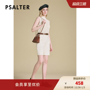 女2025春新款 休闲五分短裤 裤 PSALTER诗篇高腰显瘦宽松阔腿西装