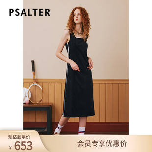 学院风运动连衣裙 PSALTER诗篇2023秋方领修身