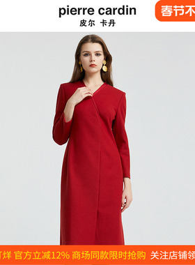 商场同款皮尔卡丹女装简约收腰修身百搭轻仪式礼服裙P4410E4904T0