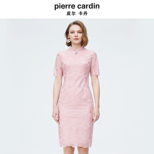 商场同款 淑女蕾丝新中式 旗袍修身 连衣裙P4225D2082F3 皮尔卡丹女装