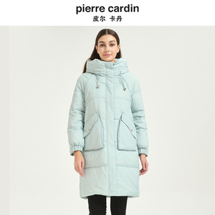 皮尔卡丹女装冬季新款时尚加厚保暖鸭绒通勤羽绒服外套CD54YS019