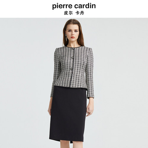 商场同款皮尔卡丹女装新款都市高频职业AB配连衣裙P4348E4962B3