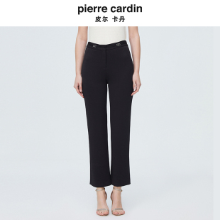 裤 职业西装 P4116T4003B0 黑色气质高腰直筒显瘦修身 皮尔卡丹女秋季