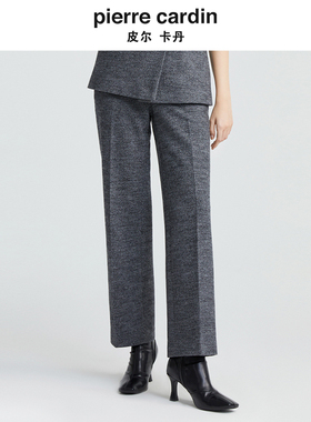 商场同款皮尔卡丹女装简约知性干练通勤直筒裤P4437T4007H0