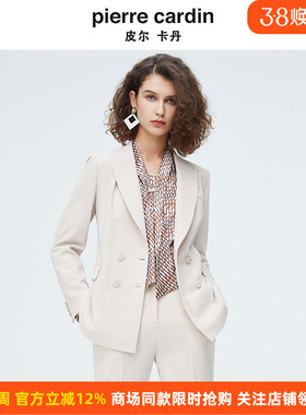 商场同款皮尔卡丹女装简约干练修身都市西服上衣P4144U4022M1