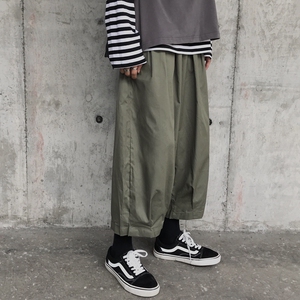 XZ216-K23-F55 S-2XL 中性/情侣/男 19年男士休闲日系灯笼9分裤图片