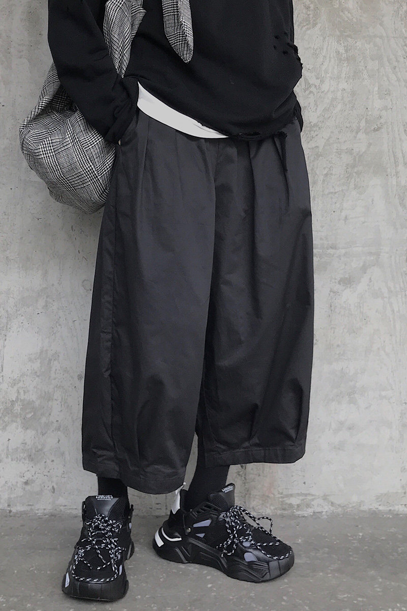 XZ216-K23-F55S-2XL中性/情侣/男19年男士休闲日系灯笼9分裤,男装休闲裤,星座716