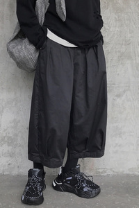 XZ216-K23-F55 S-2XL 中性/情侣/男 19年男士休闲日系灯笼9分裤图片