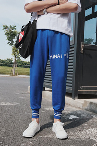 XZ216-K01-P48 CHINA BOY 男孩 班服裤子运动休闲裤 黑色图片