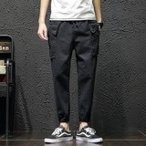 XZ216-K02-F55【M-5XL】纯棉3色2018男士休闲工装裤日系束脚裤，男装休闲裤，星座716