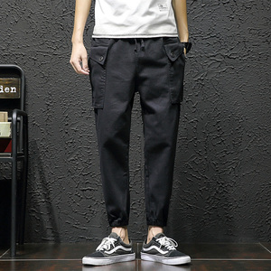 XZ216-K02-F55【M-5XL】纯棉3色2018男士休闲工装裤日系束脚裤图片