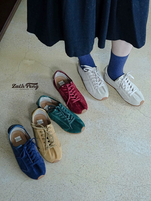 zachpeng复古小众设计德训鞋女2025年新款平底休闲运动板鞋阿甘鞋