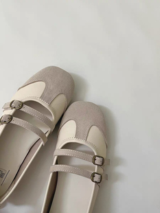 ZACH PENG森系原创女鞋2025春季新款银色玛丽珍鞋女晚晚鞋单鞋