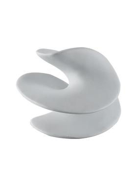 2026现代简约白色异形旋转扭曲陀螺摆件摆设样板房售楼处书房饰品