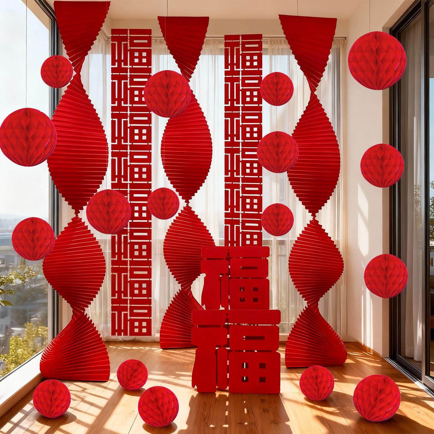 2026新年装饰春节过年氛围场景布置挂件马年福字条幅灯笼折扇挂饰,节庆用品/礼品,装扮布置套餐,淘宝优惠券,粉丝福利购,淘宝优惠卷