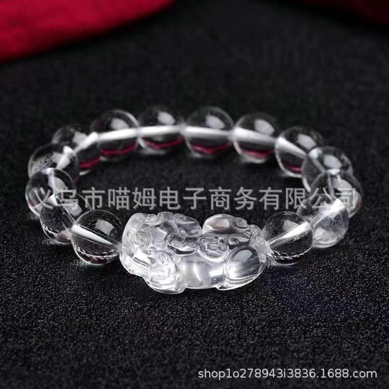 2025白透明琉璃貔貅手链颜值气质公主甜美森女软妹手饰会销厂家