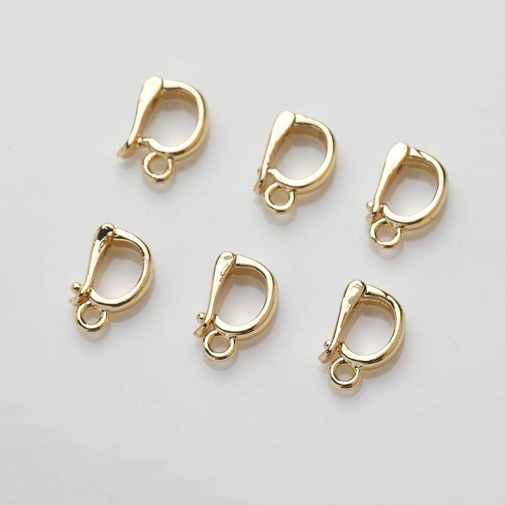 202614K电镀真金保色吊坠扣珍珠玉石水晶项链卡扣diy饰品挂扣配件