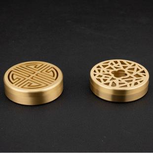 2026黄铜窗花香炉创意香插家用香炉器盘香线香多孔镂空香底座摆件