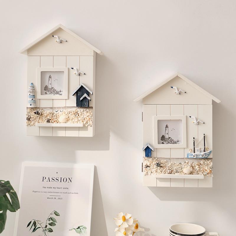 2026创意装饰地中海洋钥匙箱钥匙盒柜墙挂海鸟海塔钥匙房子收纳盒