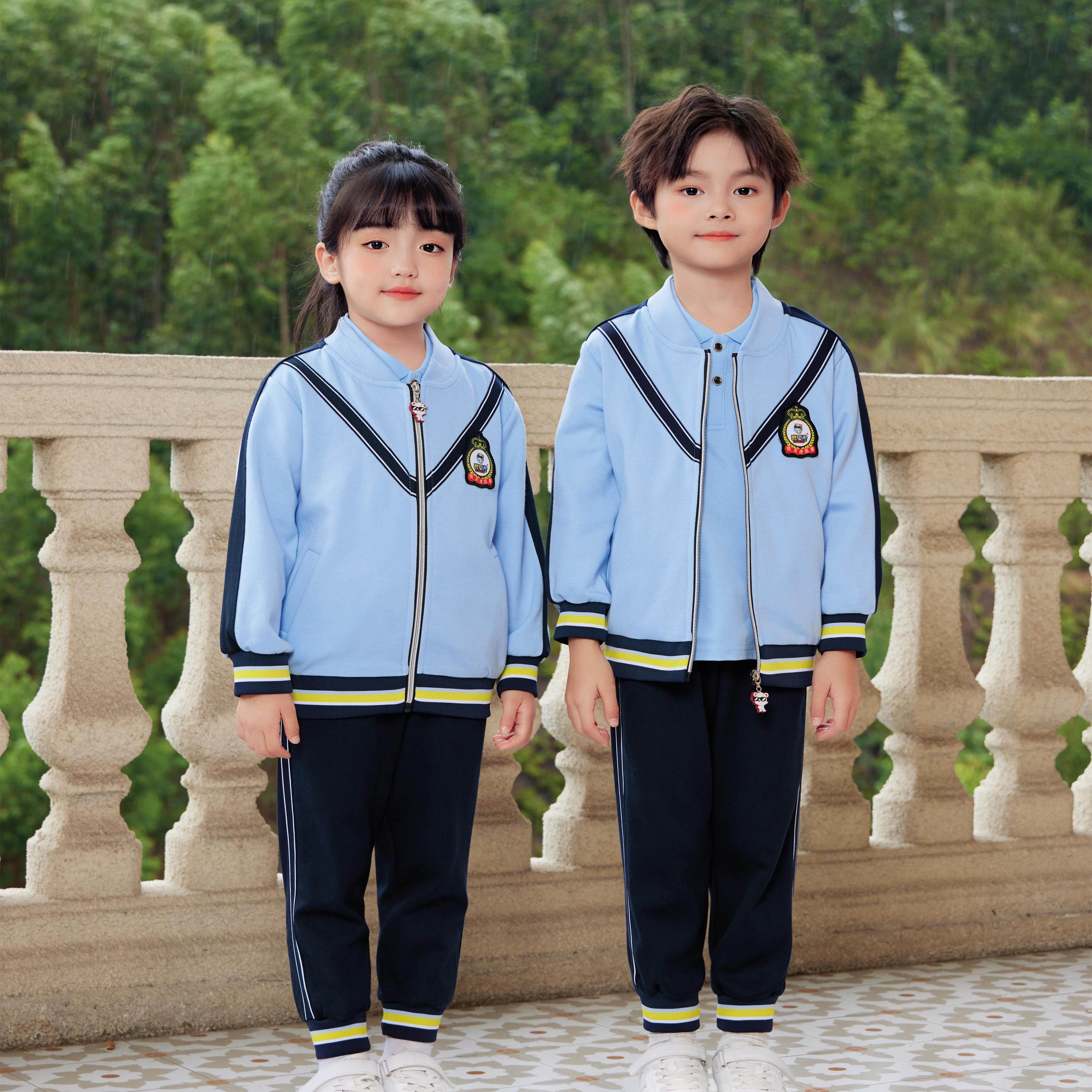 2024夏季新款校园服班服儿童服老师服运动服学院风英伦风90